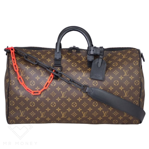 Louis Vuitton Keepall Bandouliere x Nigo 50 Monogram Stripes Brown in  Coated Canvas with Gold-tone - US