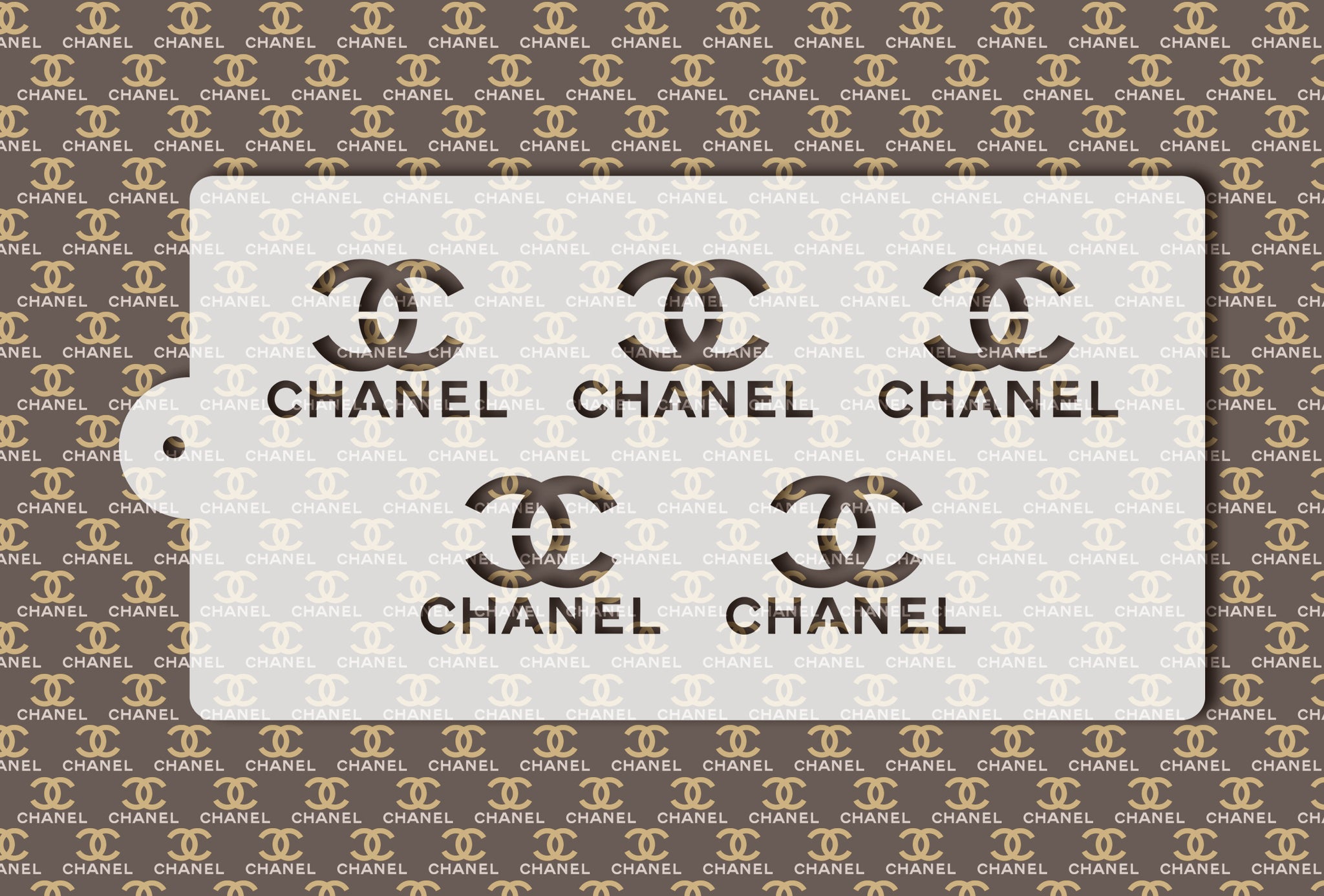 Chanel Logo Pattern Stencil #2 –