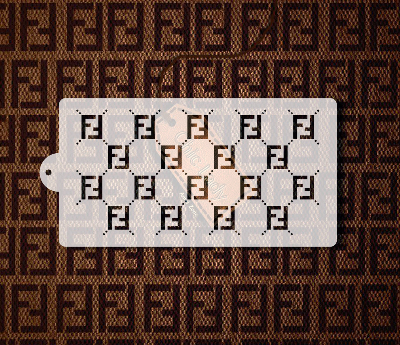 Fendi Pattern Stencil Logo #4 – luxgiftz