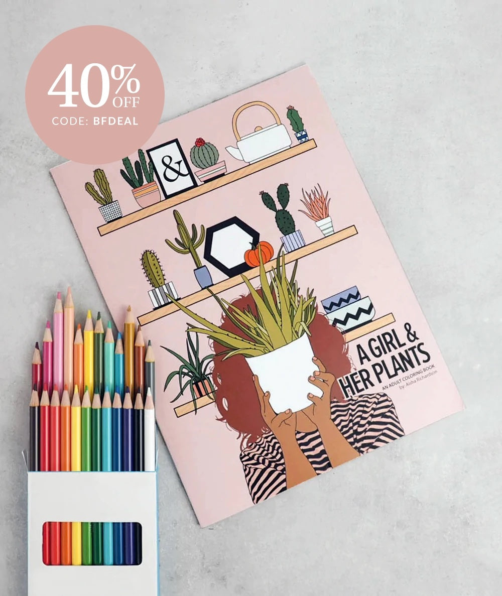 Coloring Book + Pencil Set