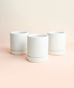 Mini Noe Pot Trio, White