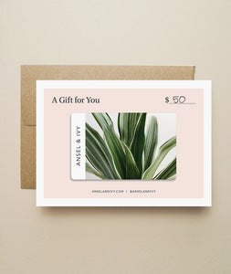 Physical Gift Card - Ansel & Ivy