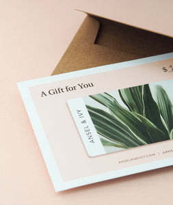 Physical Gift Card - Ansel & Ivy