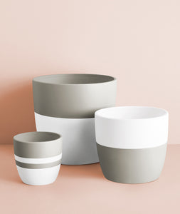 Dove Grey Pot Collection.