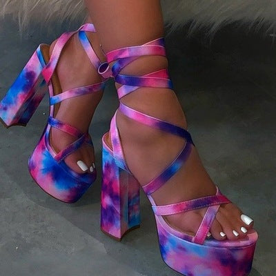 cotton candy pink heels