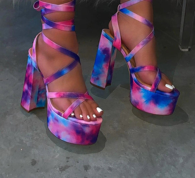 cotton candy pink heels