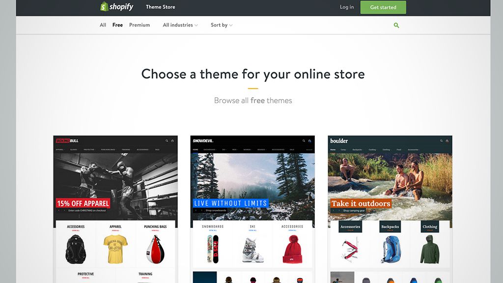 Shopify theme store