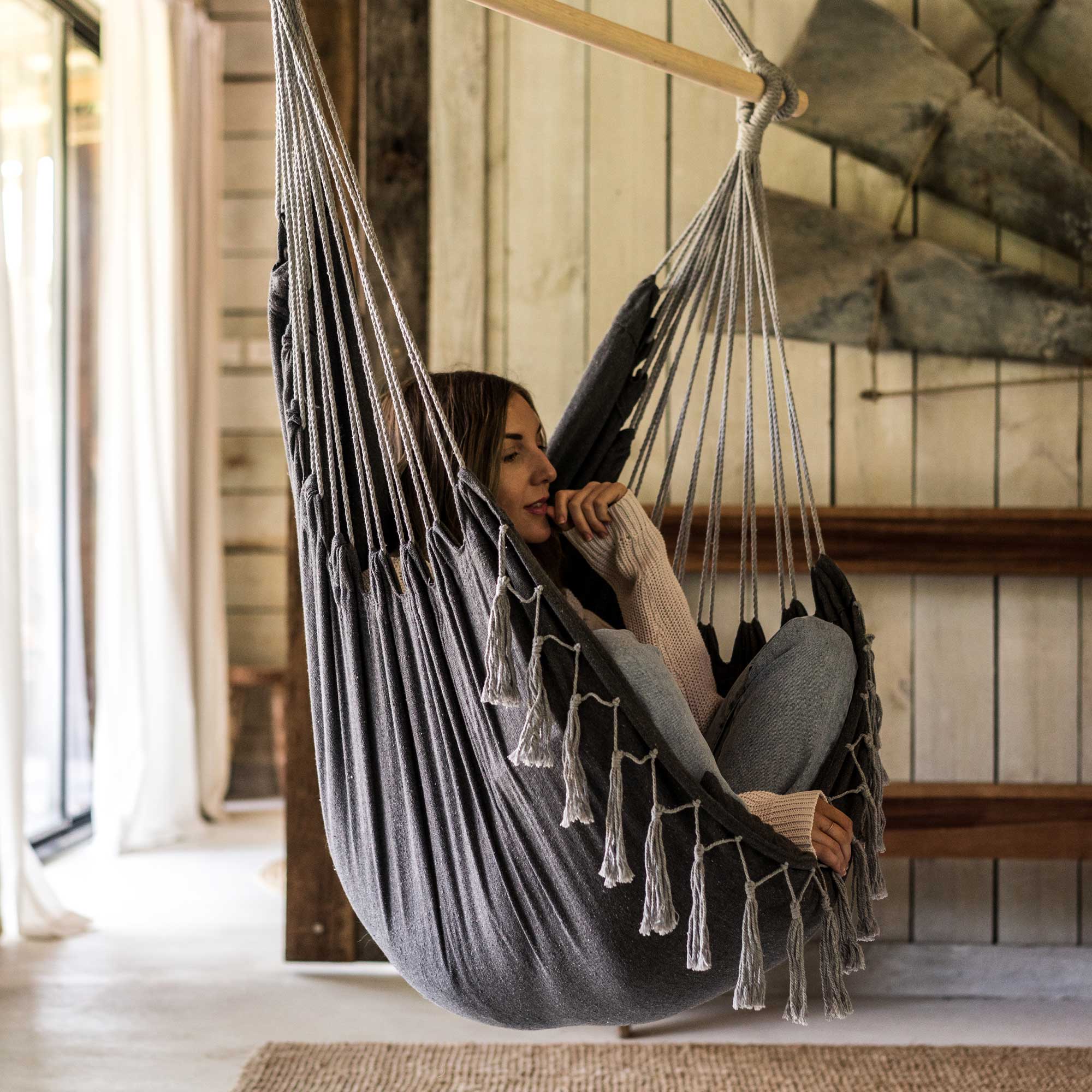 grey hammock swing