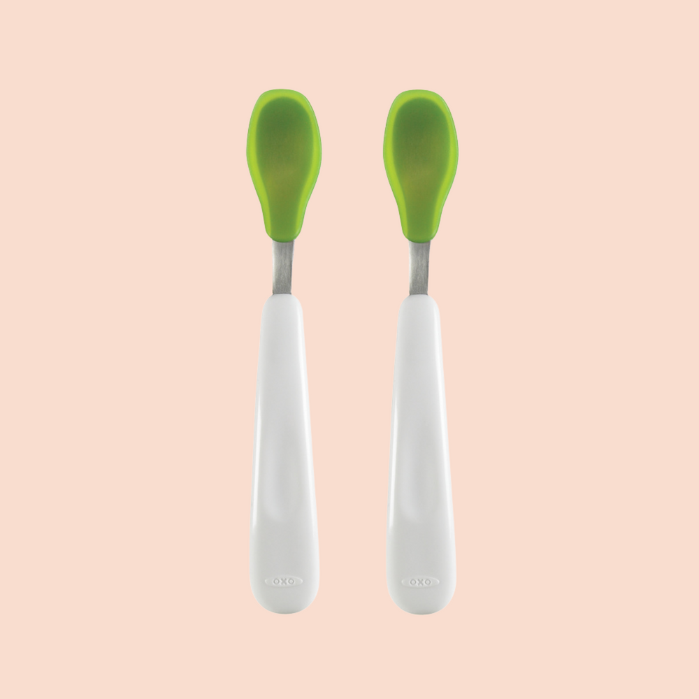 Oxo Tot Spoon and Fork Set in Green