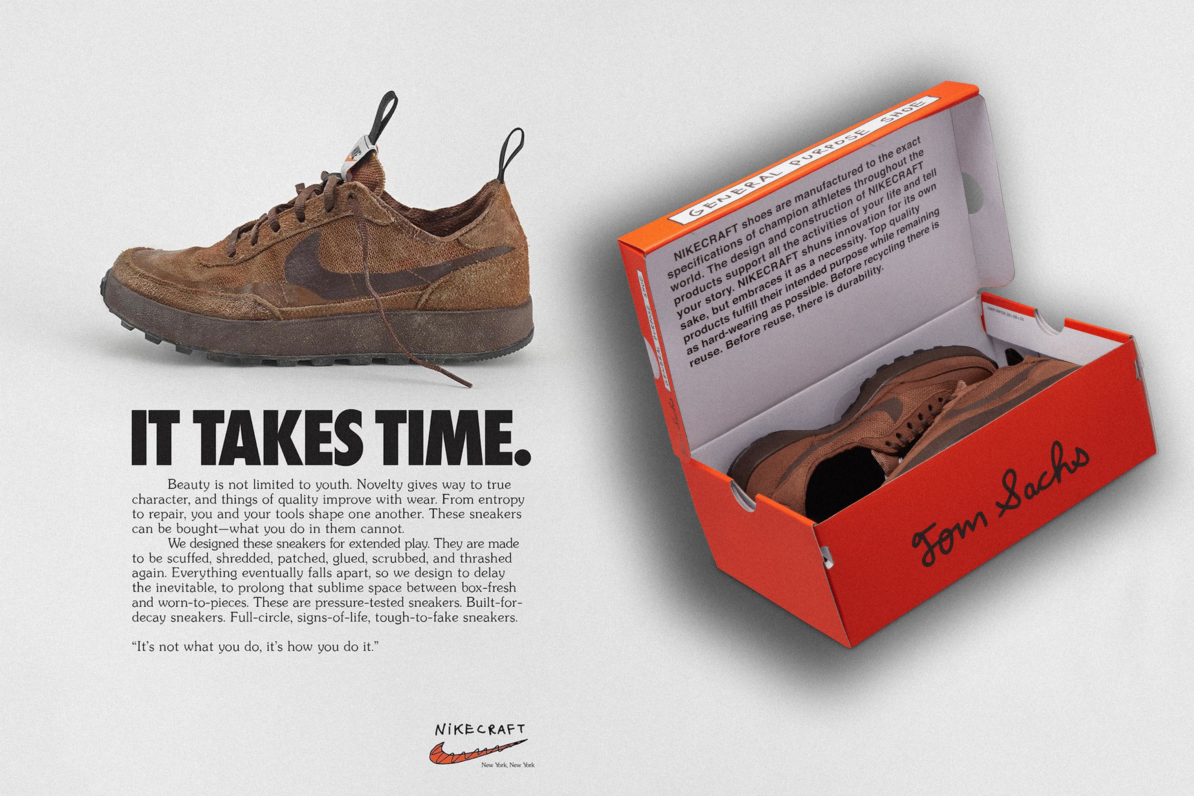 nike tom sachs general purpose brown