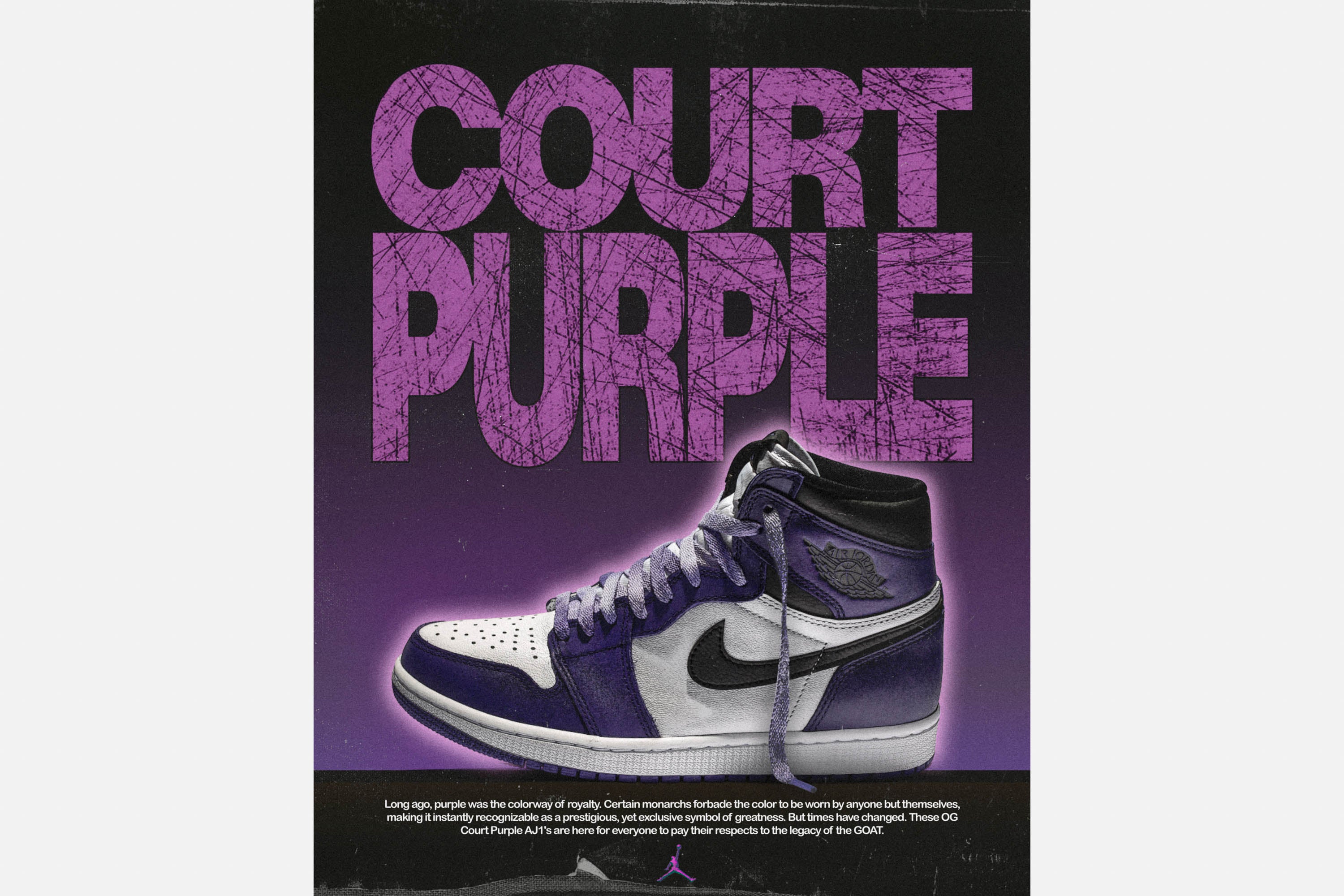 court purple jordan 1 goat