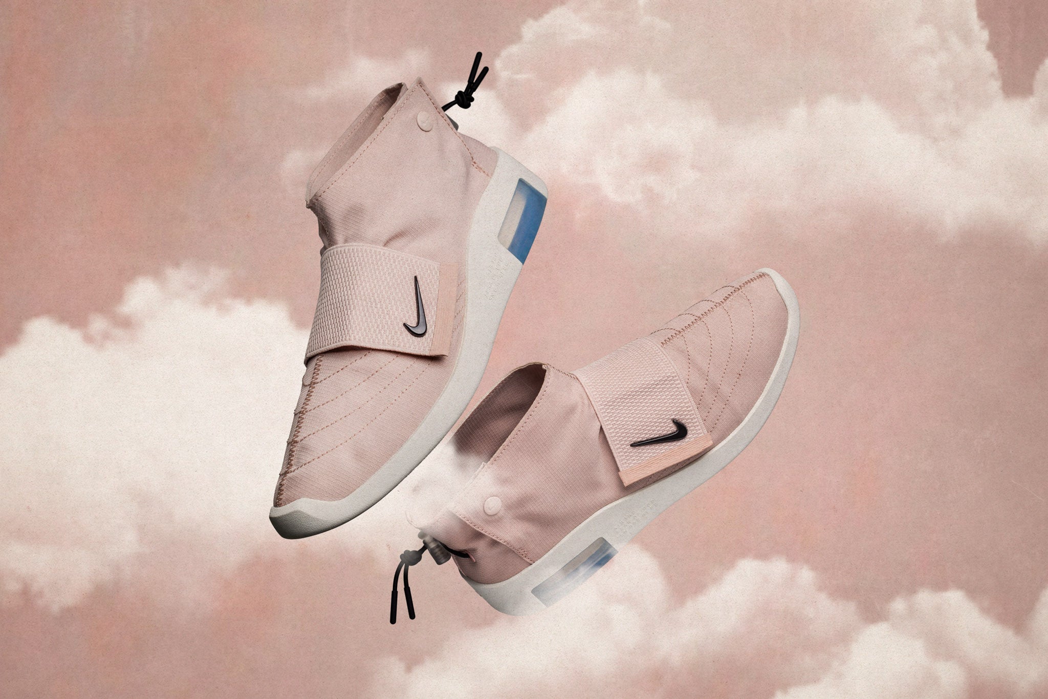 nike fear of god moc pink