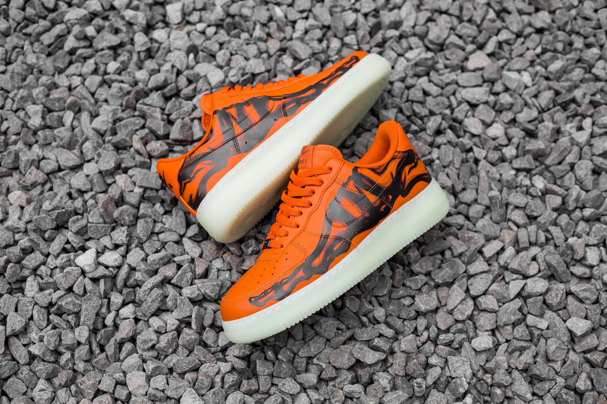 air force 1 orange skeleton