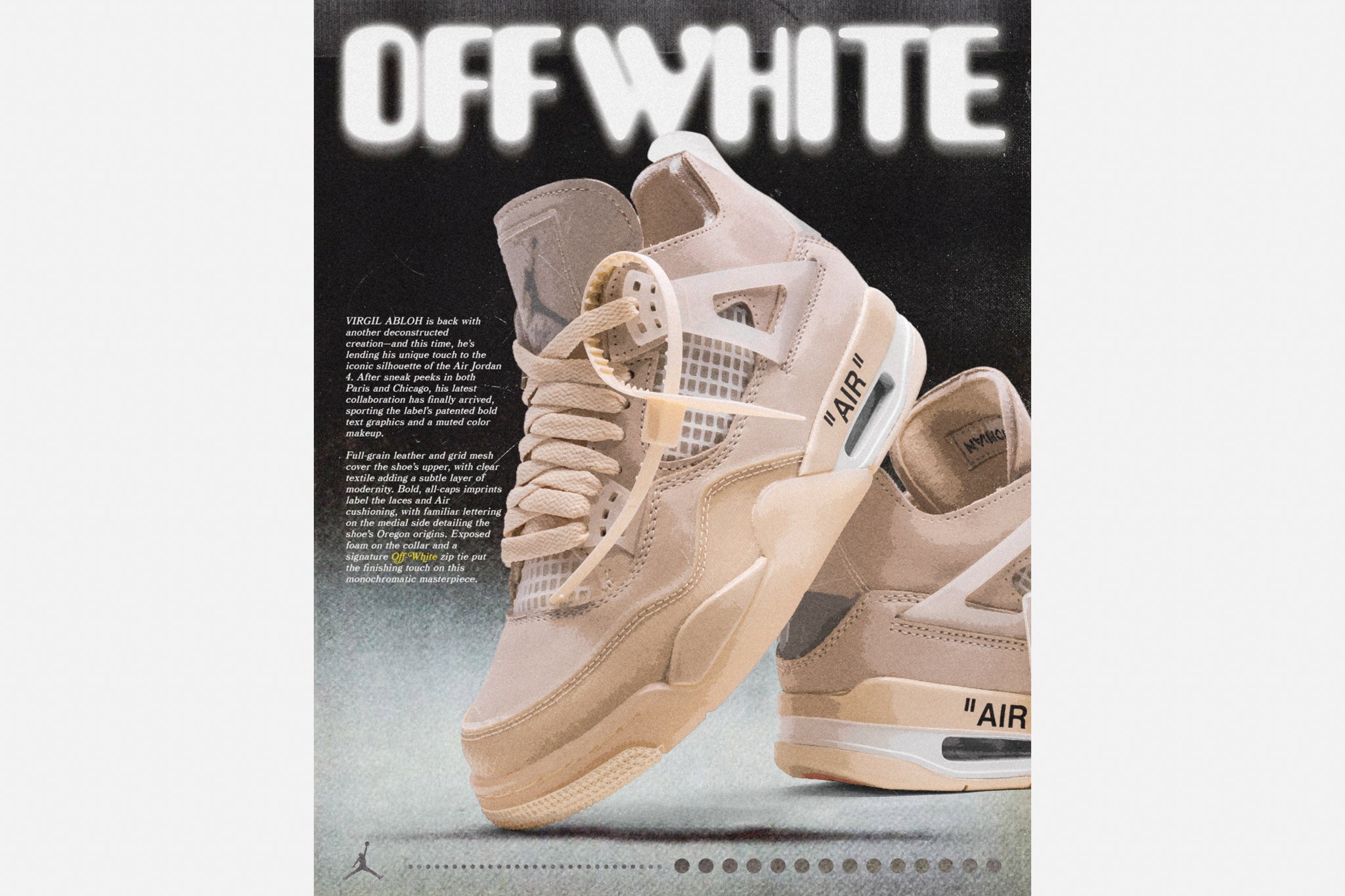 jordan retro 4 off white raffle