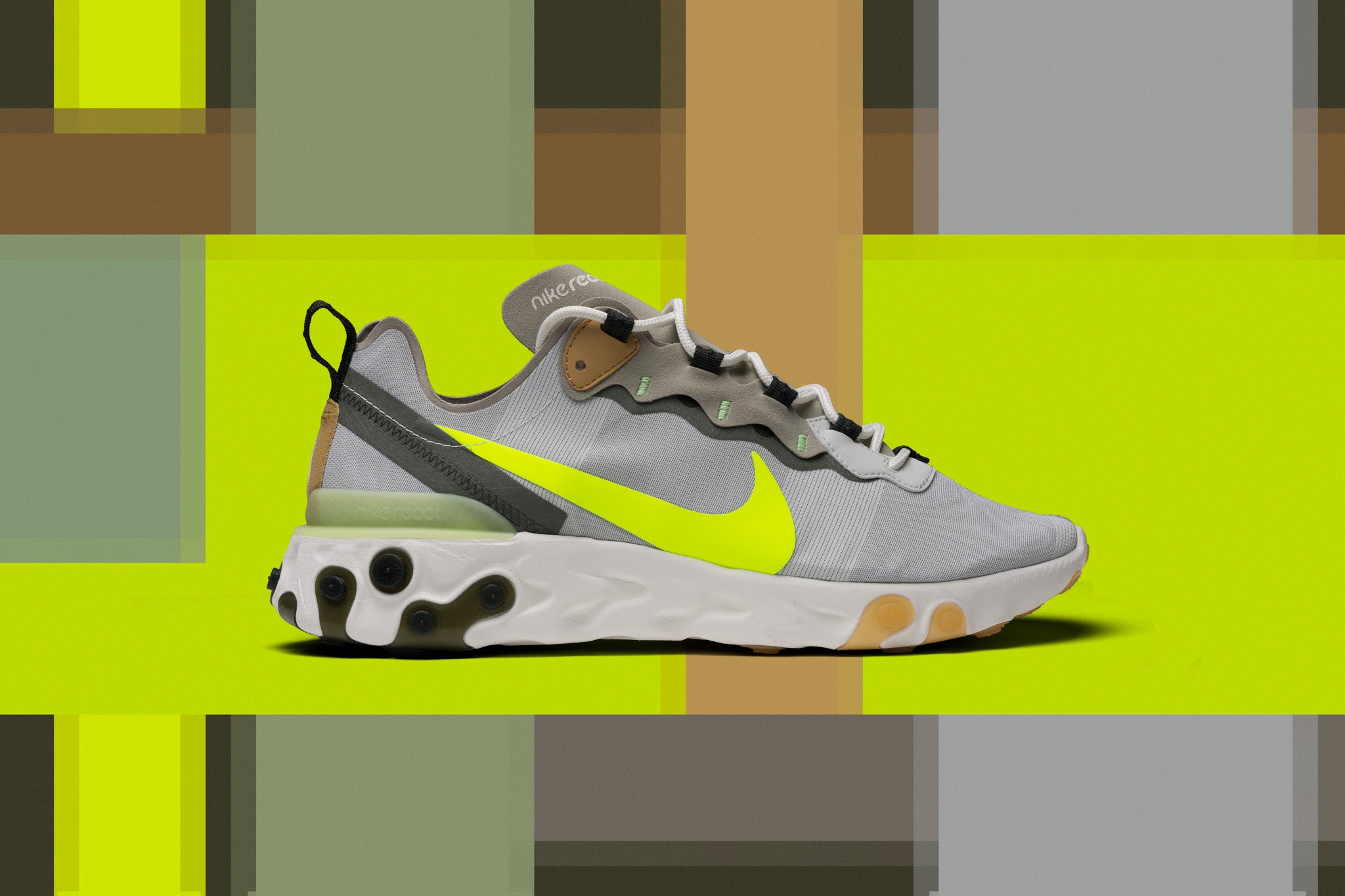 lime green nike react