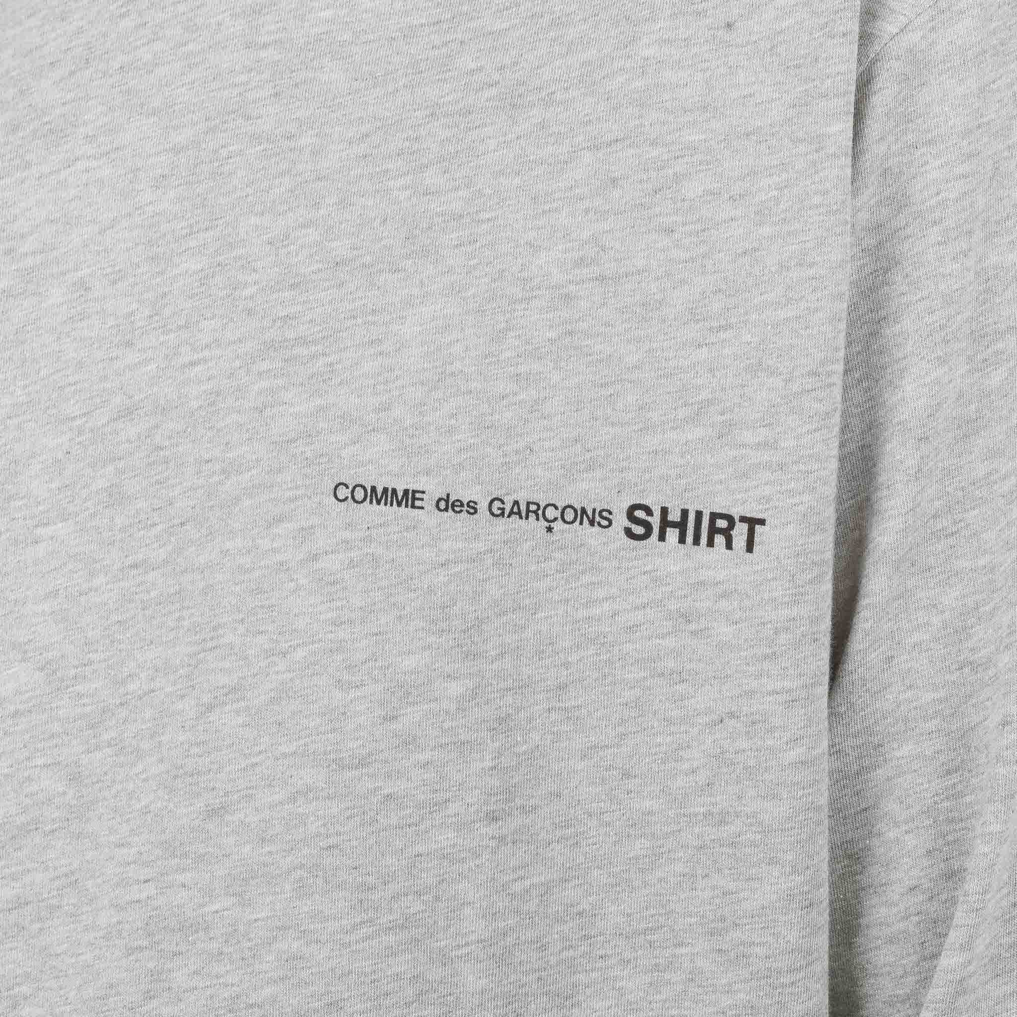 cdg grey tee