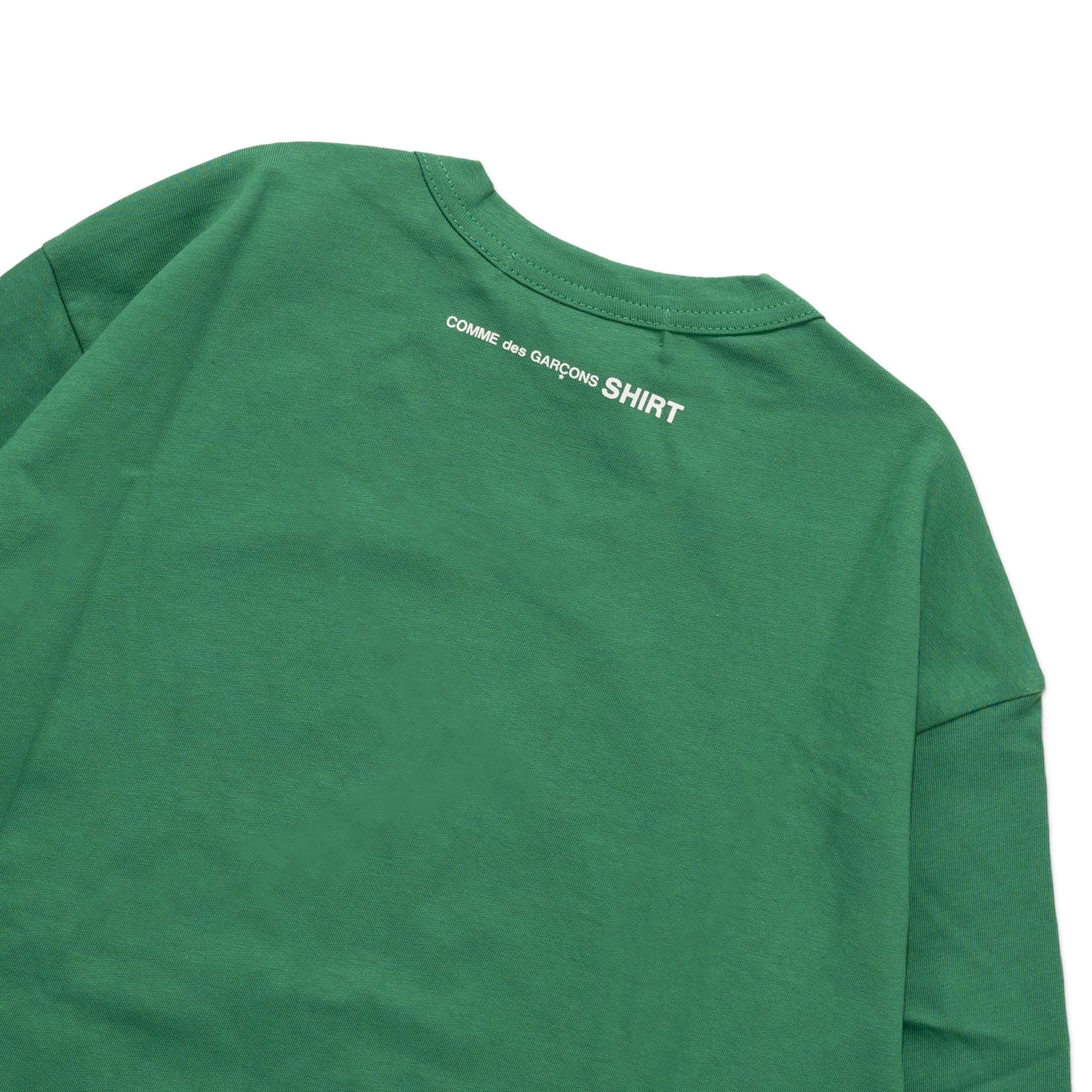 CDG Shirt Rear Logo L/S Tee FJ-T015-W22 Green – Capsule
