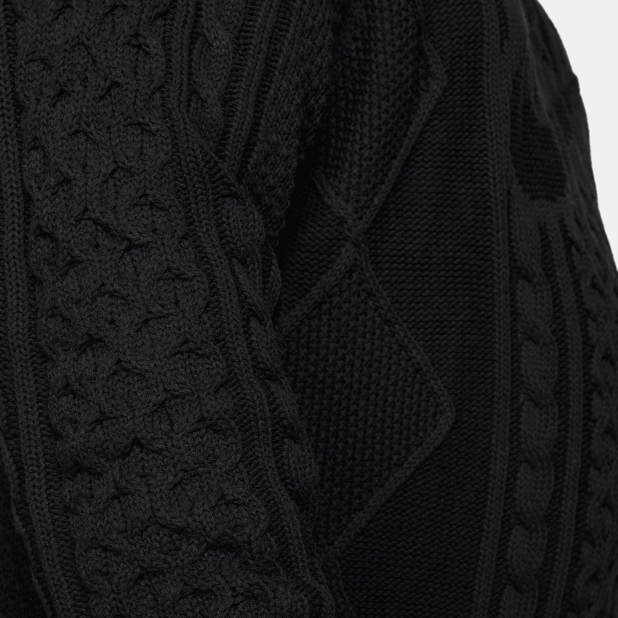 DRUMOHR monogram-pattern cashmere sweater - 010 Black