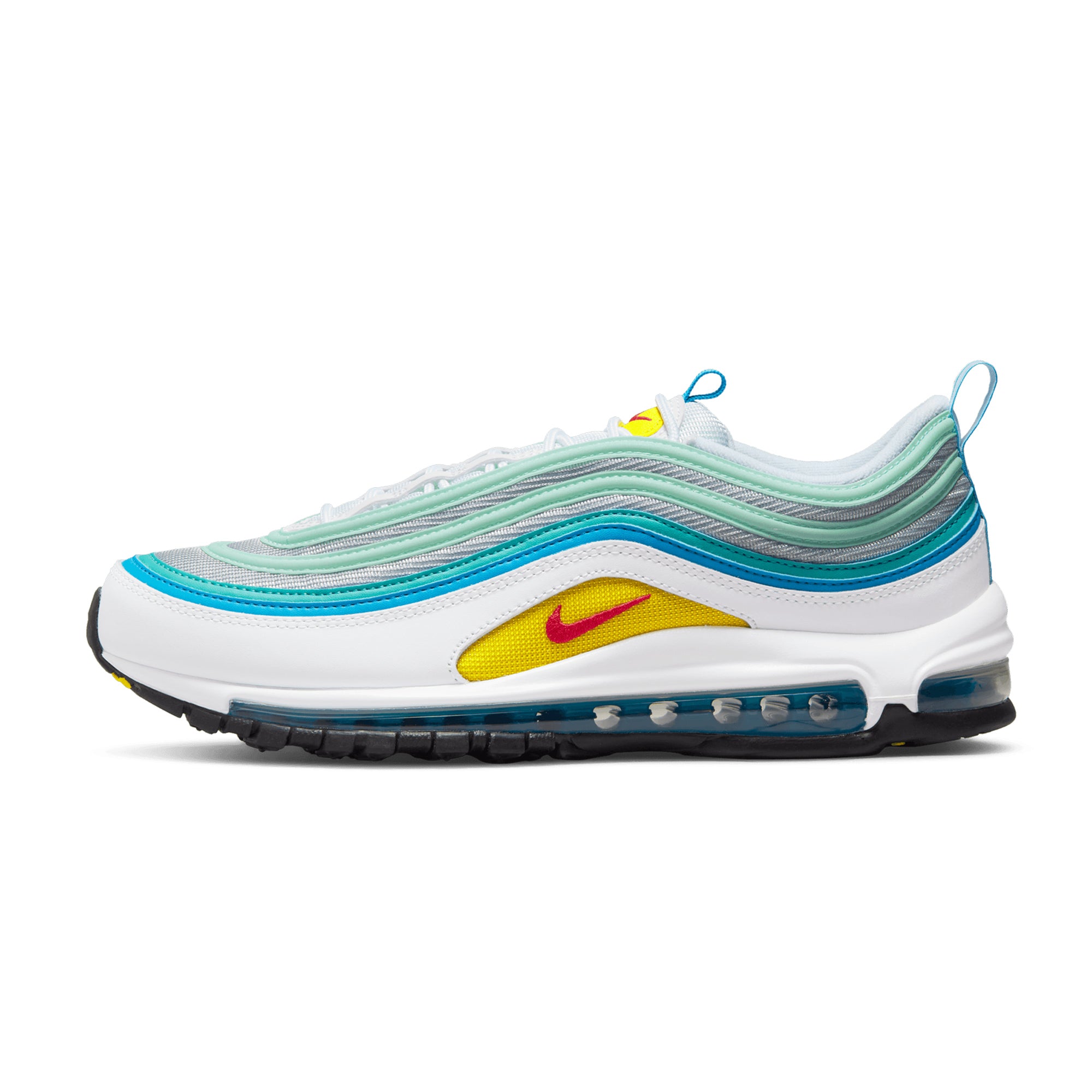 teal and white air max 97