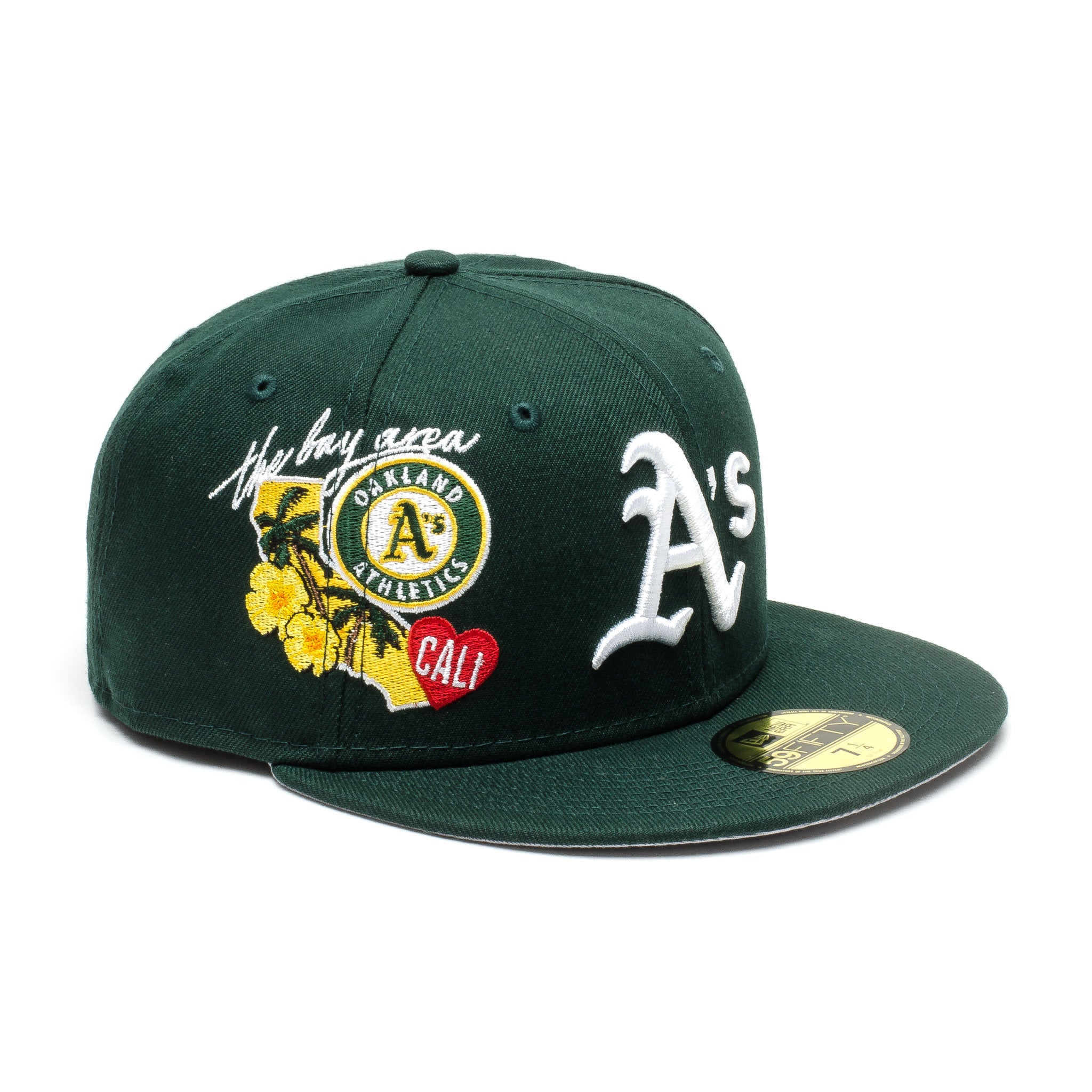 oakland a's fitted hat patch