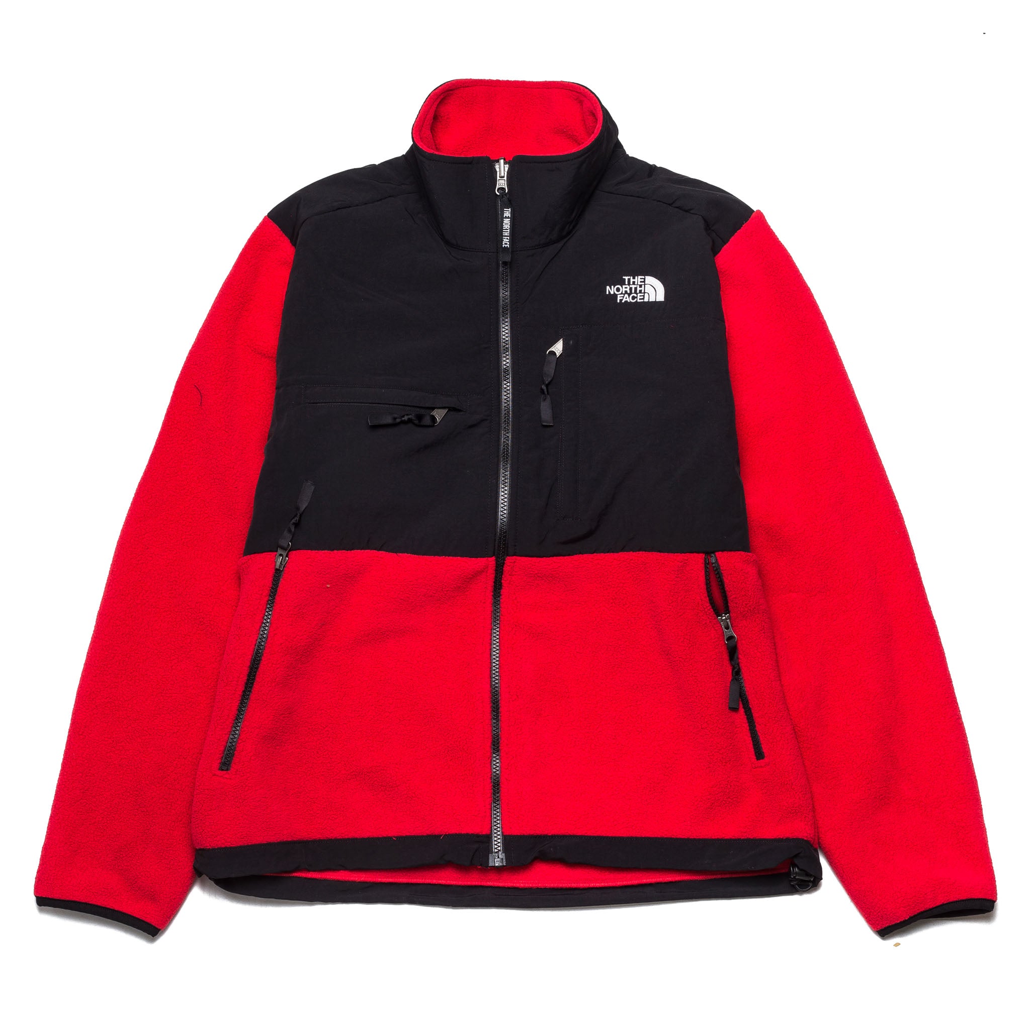 north face black and red