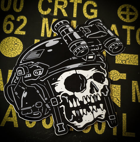 Creeper Skull - Sticker – Battle Cat Co.
