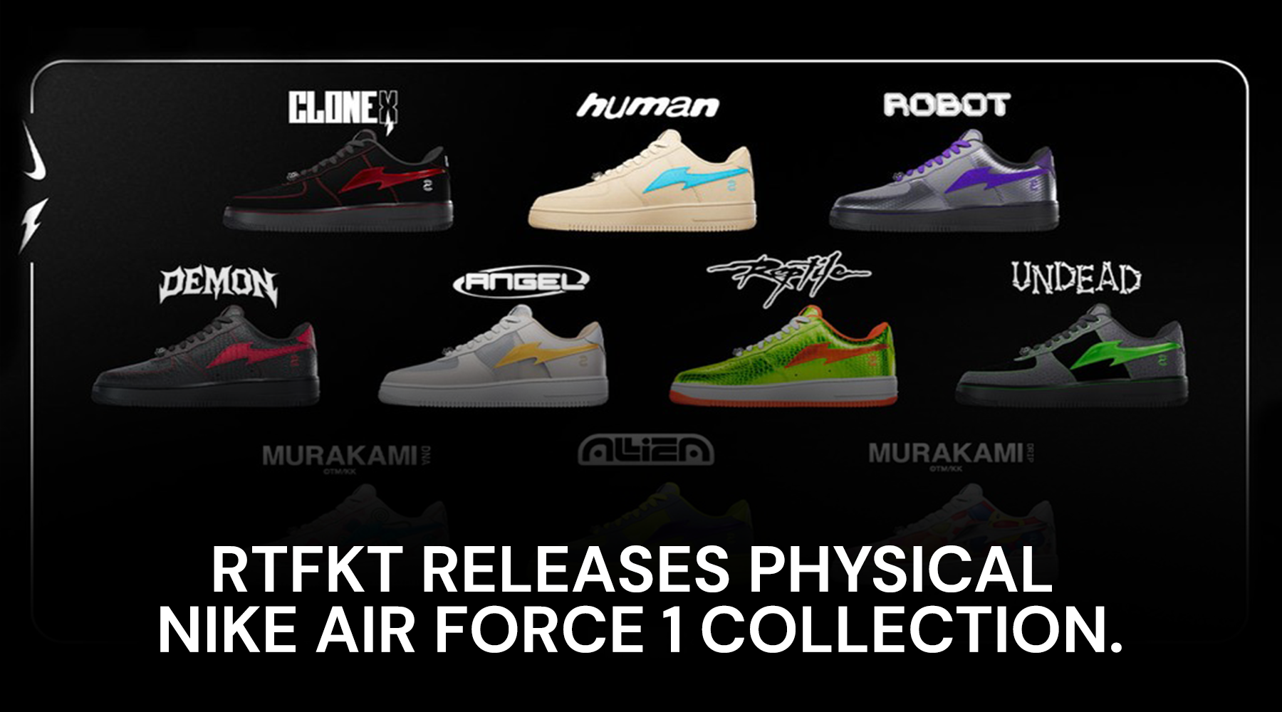 RTFKT Releases Physical Nike Air Force 1 Collection | King Of Kicks UK