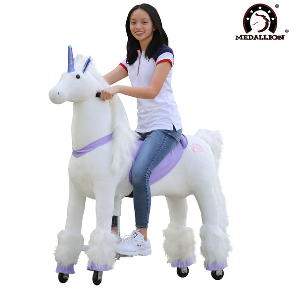 medallion unicorn ride on