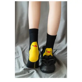 Women Witty Socks Chuckling Duckling Collection: