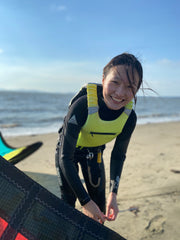 Cathy First water session