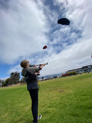 The Zims fly kites