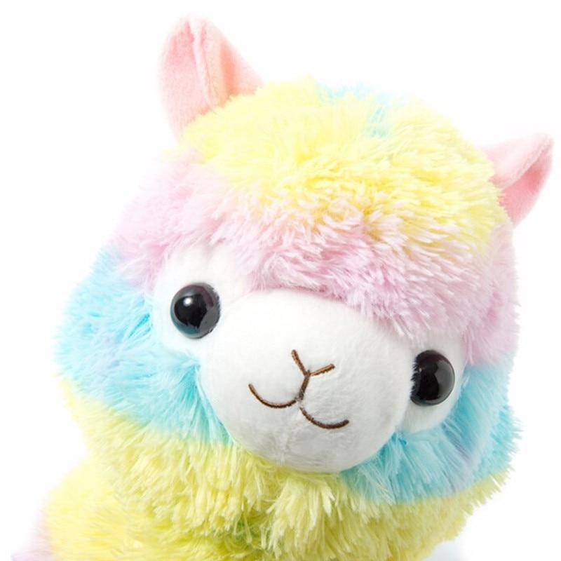 giant stuffed rainbow llama