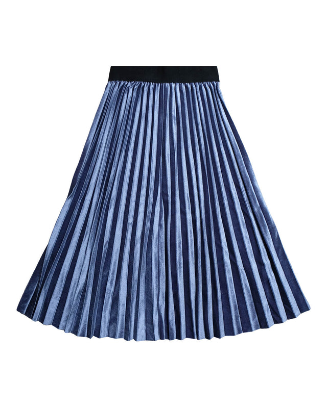 Blue Velvet Skirt