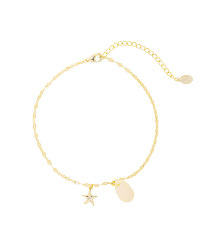 Sea Shell Ankle | Gold