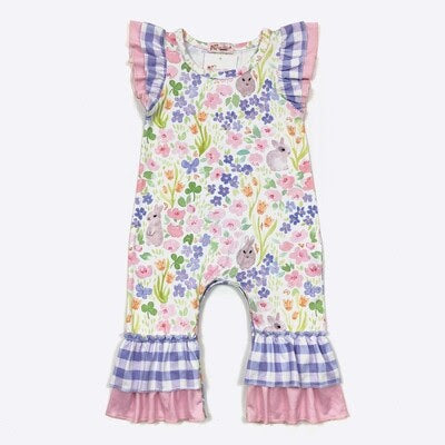 Spring Rabbit Romper 0-6m