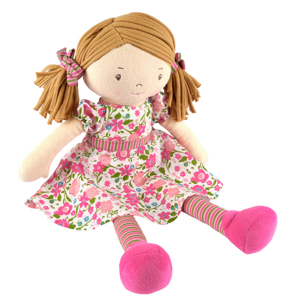 Lil'l Fran Light Brown Hair in Pink Floral Dress – Tikiri Toys USA