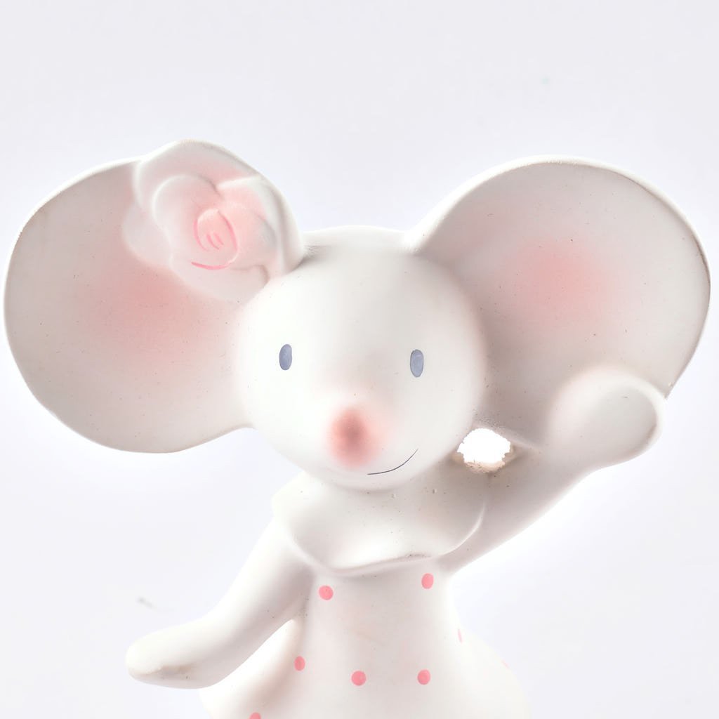 Meiya the Mouse Organic Natural Rubber Squeaker Toy