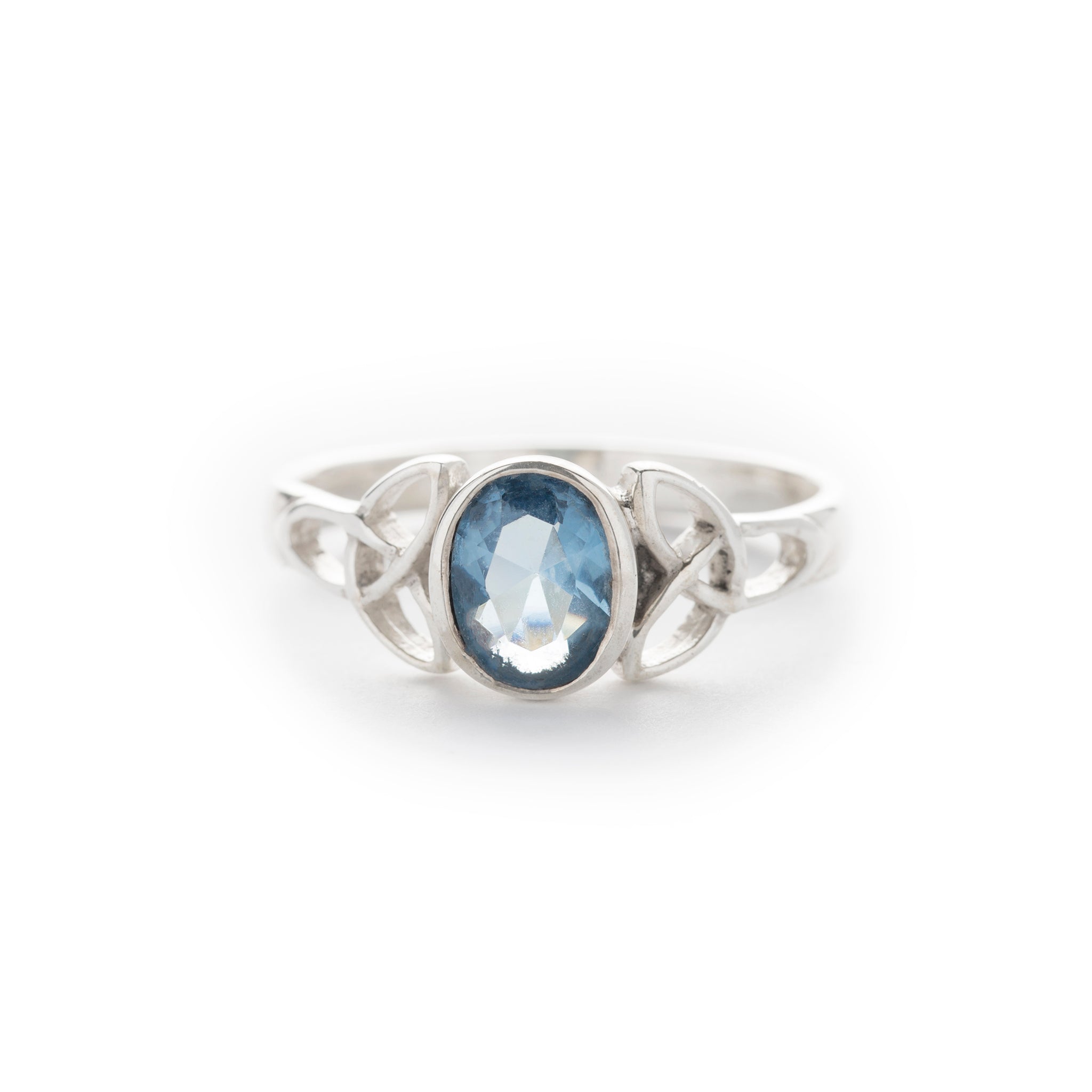 Irish Knot Blue Topaz – Killarney Celtic Jewelry