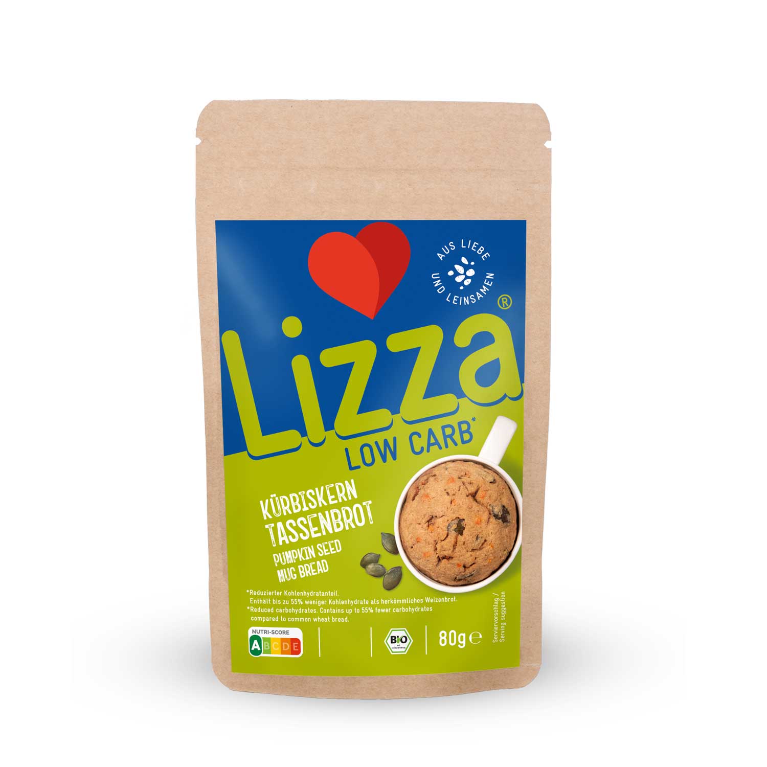 LIZZA (EU) Pumpkin Seed Mug Bread »