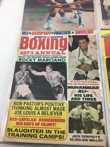 Assorted Lot Of 5 Vintage Boxing Magazines-1973-74 MINT-5497