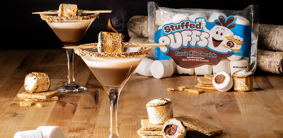 Stuffed Puffs® S'mores Martini