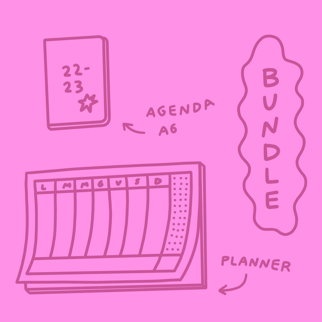 bundle agenda A6 + planner da tavolo