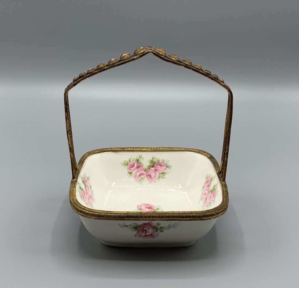 Vintage Porcelain Flower Basket, Made in Spain /hg – Pathway Market