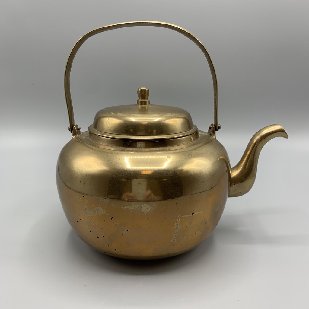 Vintage Korean Brass Teapot/Kettle /hg