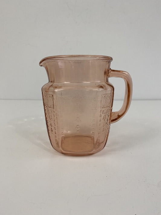 Vintage Anchor Hocking “Princess Pink” Depression Glass Cookie Jar