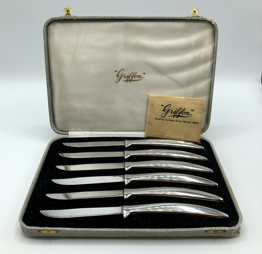 Vintage 2 sets of 4 (8 TOTAL) Dinner Knives Oneida and Faux Antler Han –  Pathway Market GR