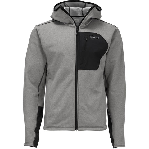 Men's Simms CX Hoody-Simms Fishing-Black Heather-M-Uncle Dan's, Rock/Creek, and Gearhead Outfitters