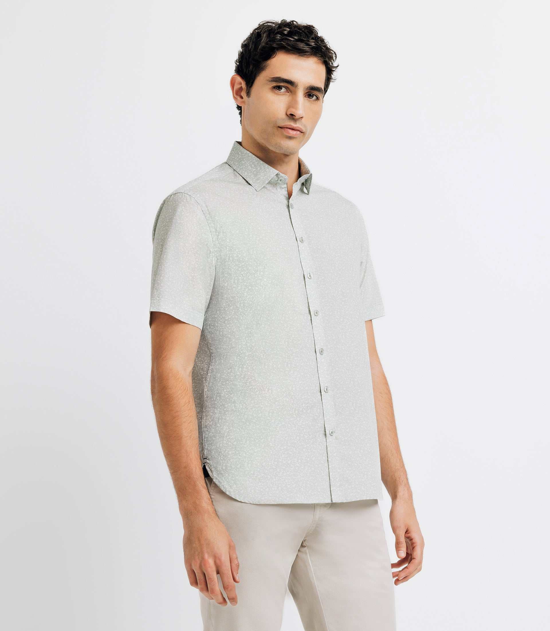 LIGHT-GREEN casual shirt