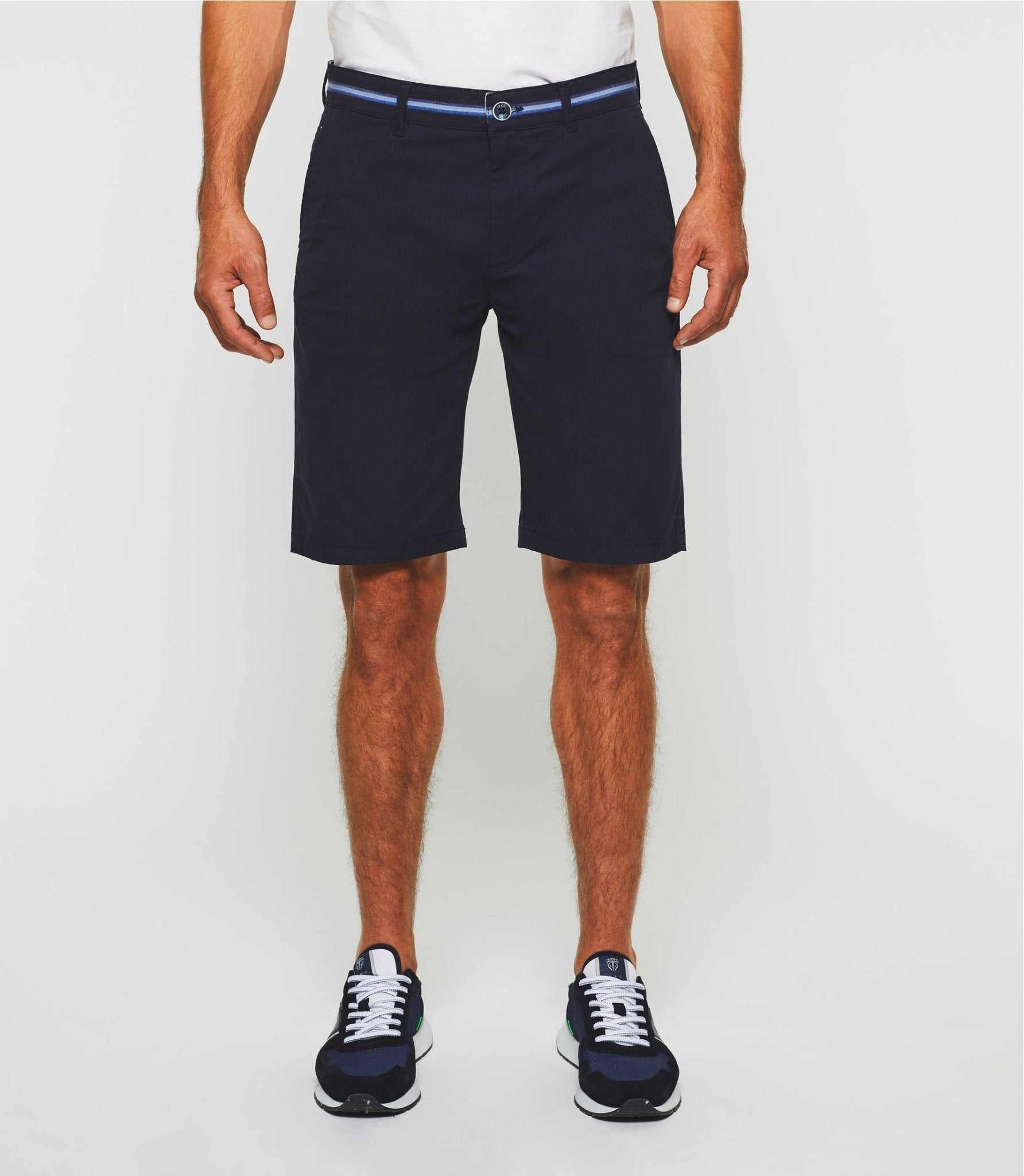 Bermuda shorts fancy tape navy