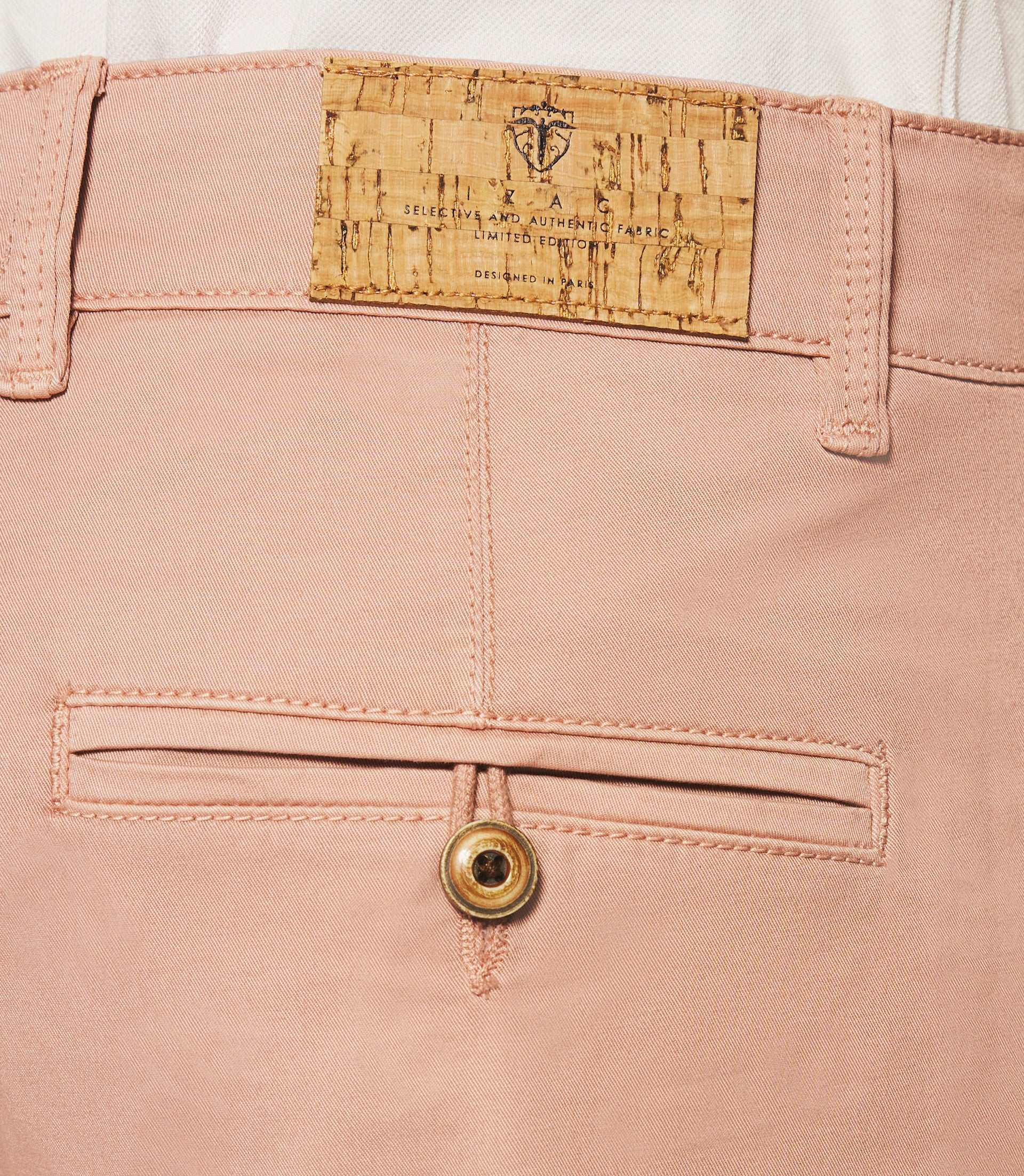 Pink stretch cotton shorts SLOWLY